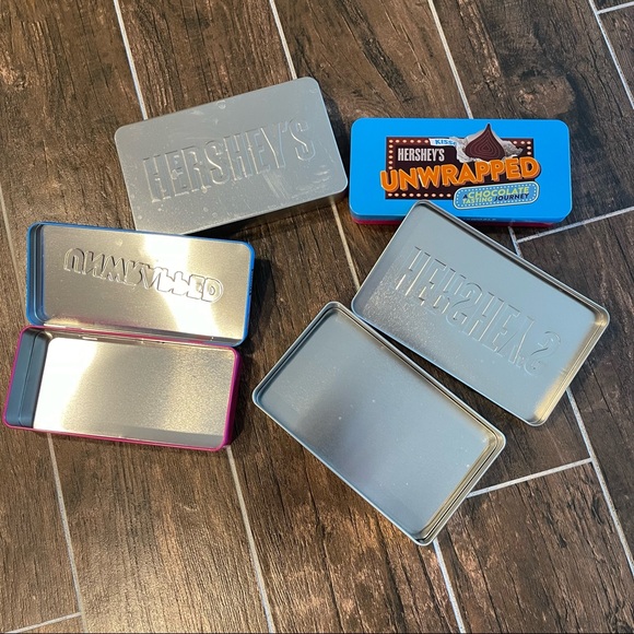 Hersey’s chocolate tin can containers - Picture 2 of 2